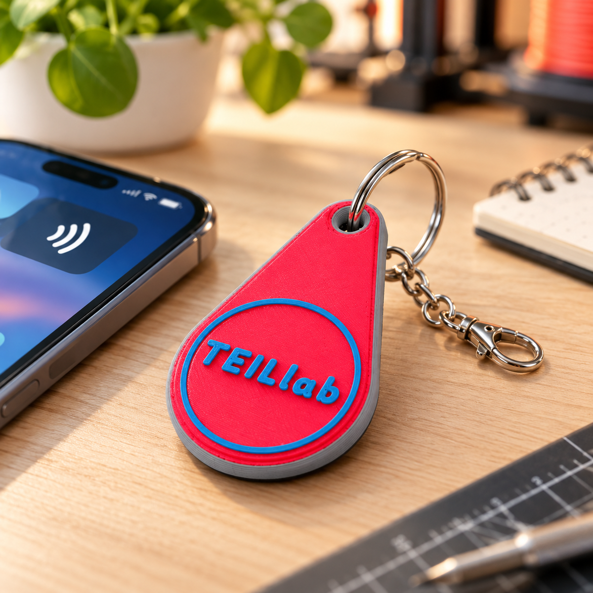 Porte-clé NFC personnalisable